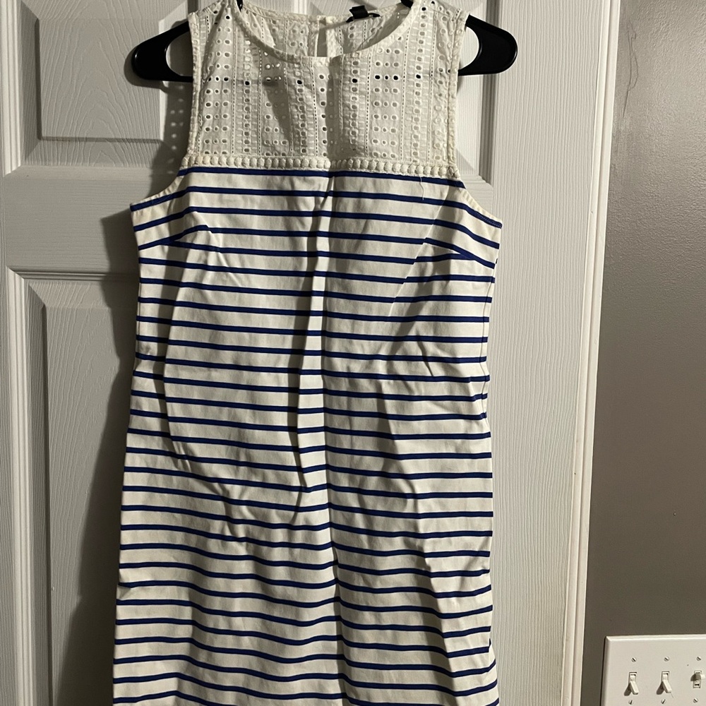 J. Crew White Eyelet Lace Top